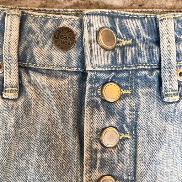 Good American Shorts Womens Size 4/27 NWOT button fly high rise frayed hem jean - Picture 4 of 11